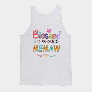 Blessed To Be Called Memaw Tank Top